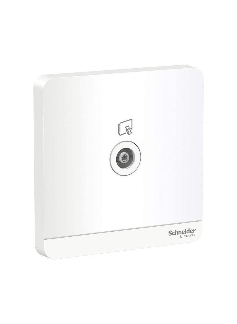 RACO مأخذ التلفاز RACO Schneider Electric AvatarOn E8331TV_WE، 75 أوم أبيض - Image 1