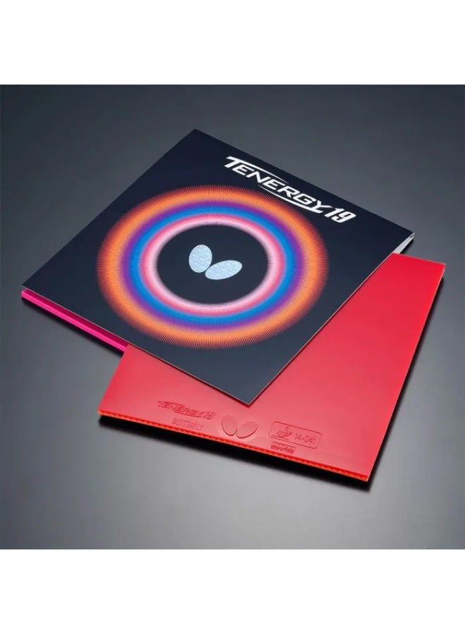 Butterfly Tenergy 19 Table Tennis Rubber - Red, 2.1mm - Image 3