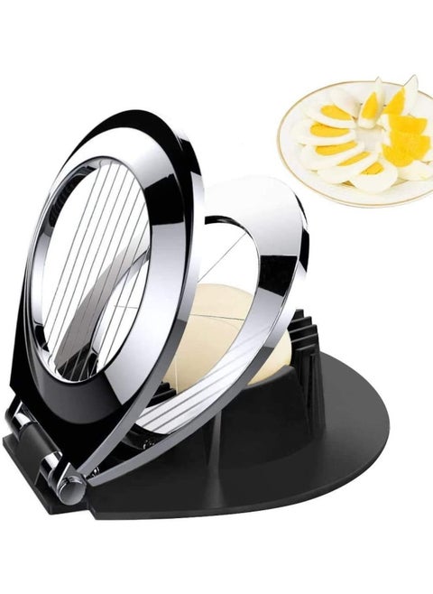 Egg Cutter Slicer With 3 Slicing Styles Wollgord