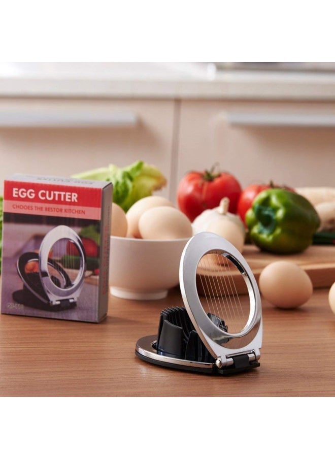 Egg Cutter Slicer With 3 Slicing Styles Wollgord