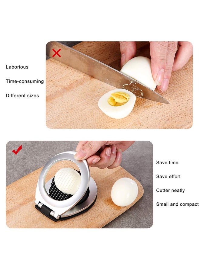 Egg Cutter Slicer With 3 Slicing Styles Wollgord