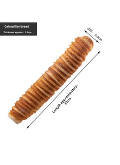 French Artificial Bread Model Toast Soft Scented Baguette Physical Shooting Model Room Kitchen Bakery Shop Window Decoration-Color:F18 Caterpillar Bread