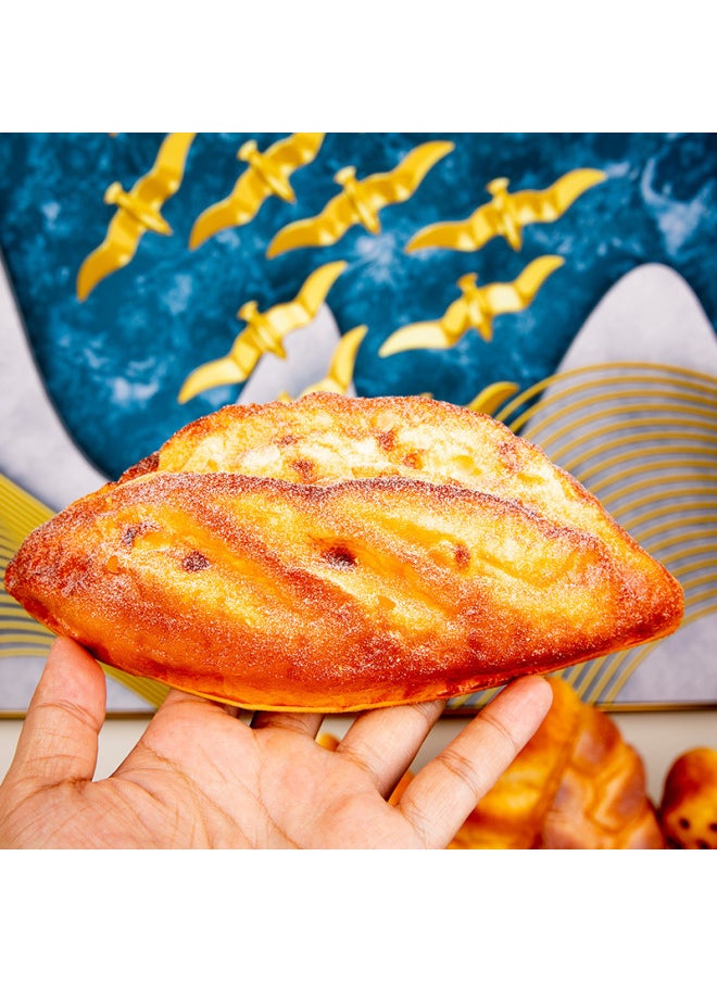 Generic - French Artificial Bread Model Toast Soft Scented Baguette Physical Shooting Model Room Kitchen Bakery Shop Window Decoration-Color:F18 Caterpillar Bread - Image 1