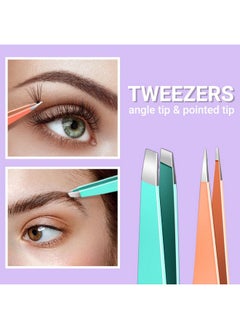 TsMADDTs TsMADDTs Blackhead Remover Tools and Ingrown Hair Tweezers, 9PCS Pimple Popper Tool Kit, Ingrown Hair Removal Kit with Pimple Extractor, Pore Extractor, Tweezers, Razor  - Image 5