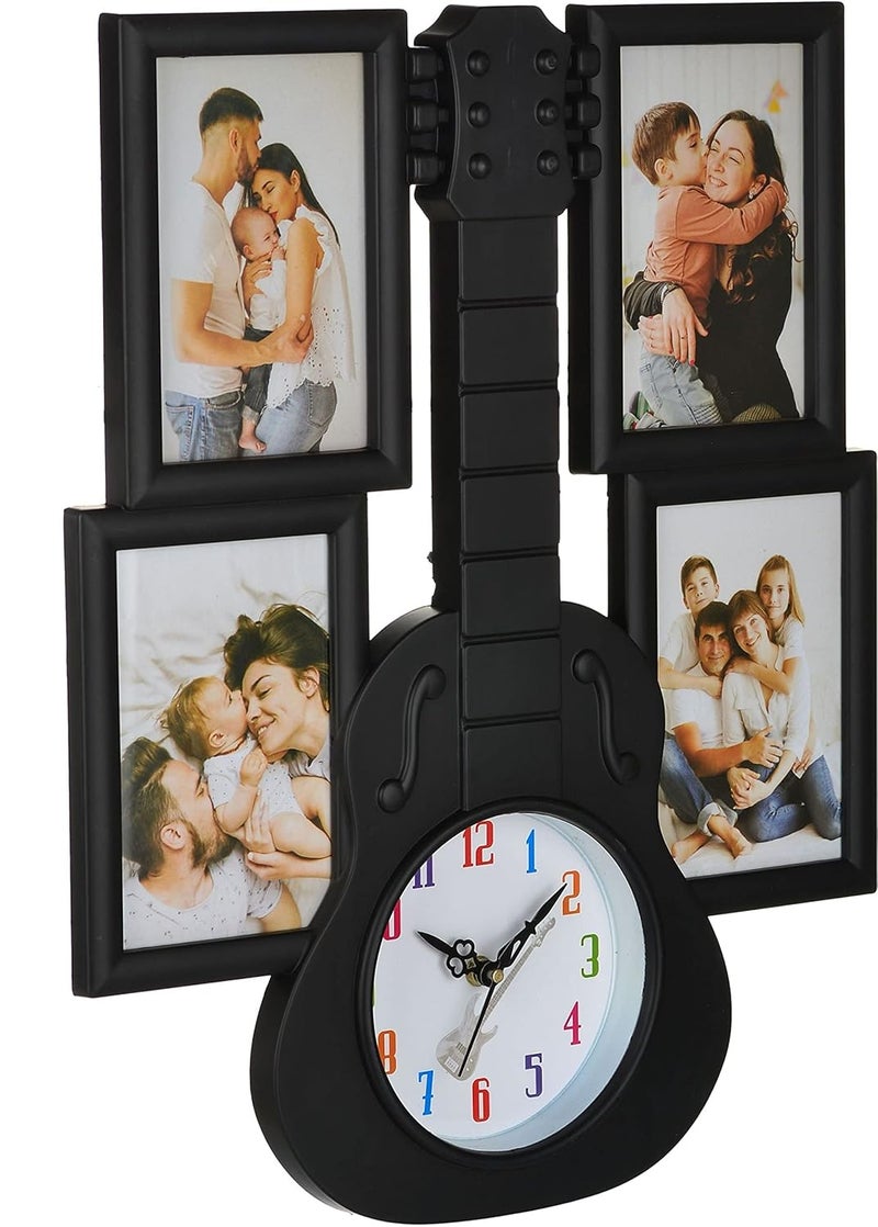 Harbour Analog Latest Stylish New Models Wall Clock with Photo Frames for Home Living Room Hall Bedroom Size Height 435 CM X Width 355 CM Home Decor Big Size Wall Clock Strt 2 - Image 4
