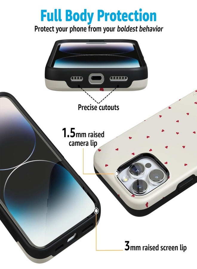 Casely iPhone 16 Pro Case | Be Mine | Tiny Hearts | Bold Protective Design | Compatible with MagSafe - Image 2