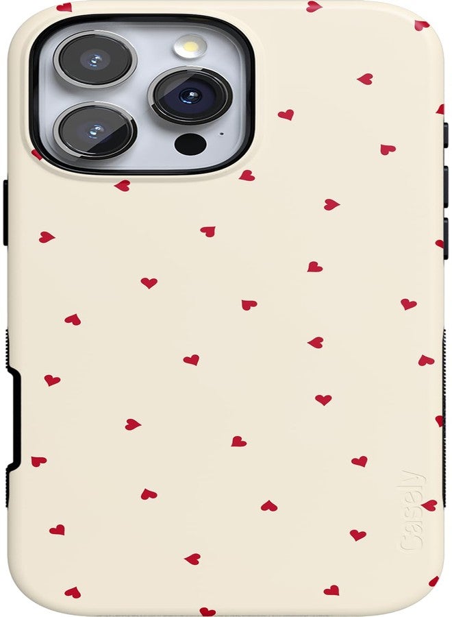 Casely iPhone 16 Pro Case | Be Mine | Tiny Hearts | Bold Protective Design | Compatible with MagSafe - Image 1