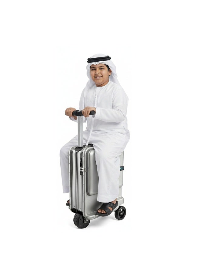 Airwheel SE3MiniT - Electric Luggage Scooter - Silver | Potable Riding Suitcase with Removable Battery, Airwheel Luggage | Official Dealer in UAE - Image 2