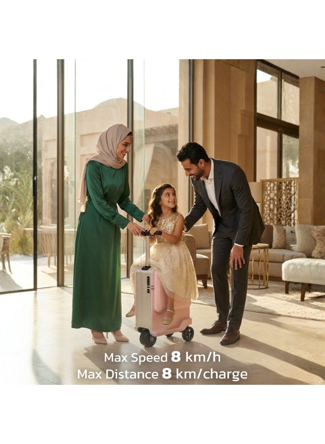 Airwheel SE3MiniT - Electric Luggage Scooter - Silver | Potable Riding Suitcase with Removable Battery, Airwheel Luggage | Official Dealer in UAE - Image 3