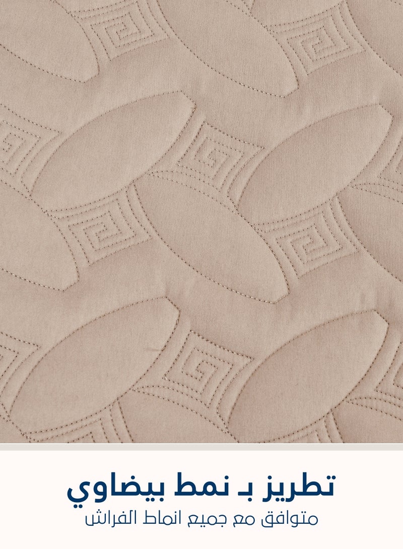 Master Home Textile 3Piece Microfiber Bedspread Set Fits 120 x 200 cm Single Size Bed Single Size Compressed Comforter Set Elmira Series - Image 5