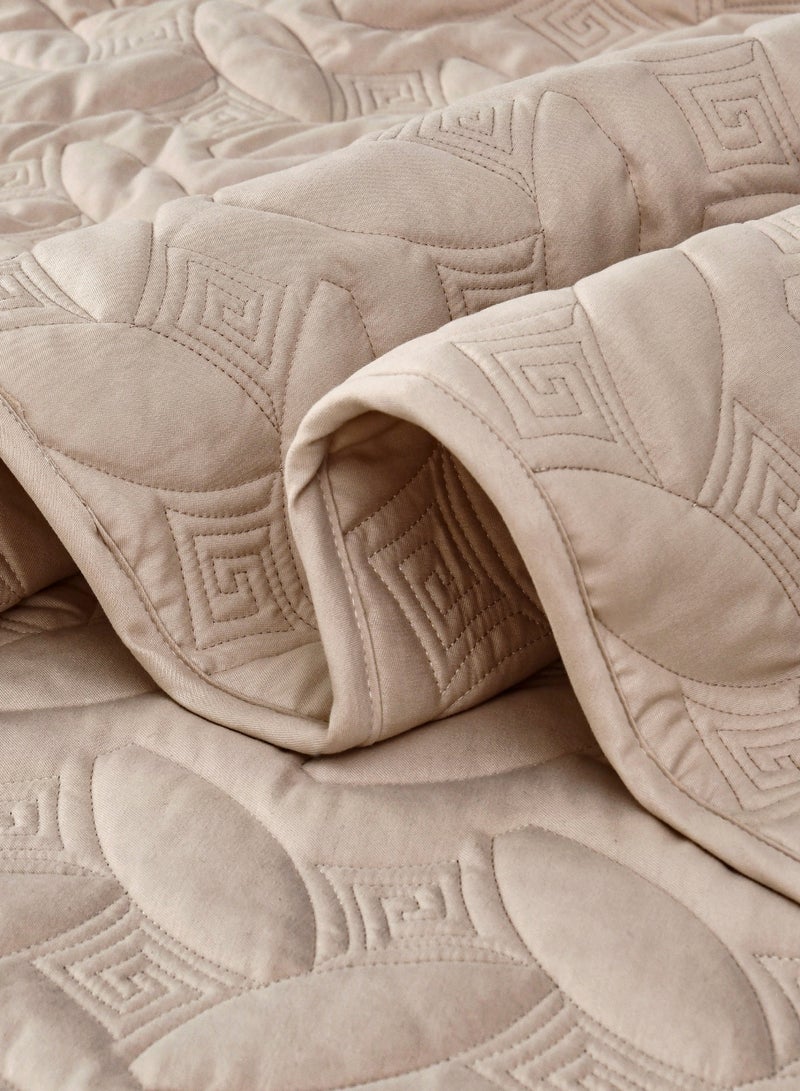 Master Home Textile 3Piece Microfiber Bedspread Set Fits 120 x 200 cm Single Size Bed Single Size Compressed Comforter Set Elmira Series - Image 3