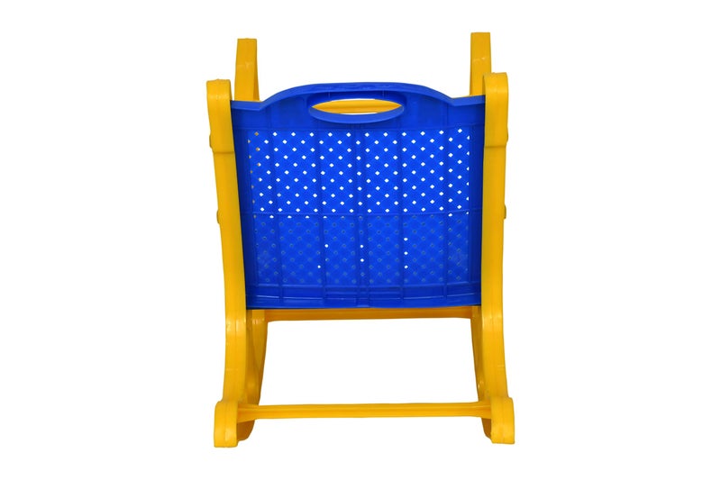 Prima Baby Rocking Plastic Chair for Kids, Toddlers, Rocker and Bouncer with Backrest for 6 Month to 3 Years Age Kids, Blue & Yellow - Image 5