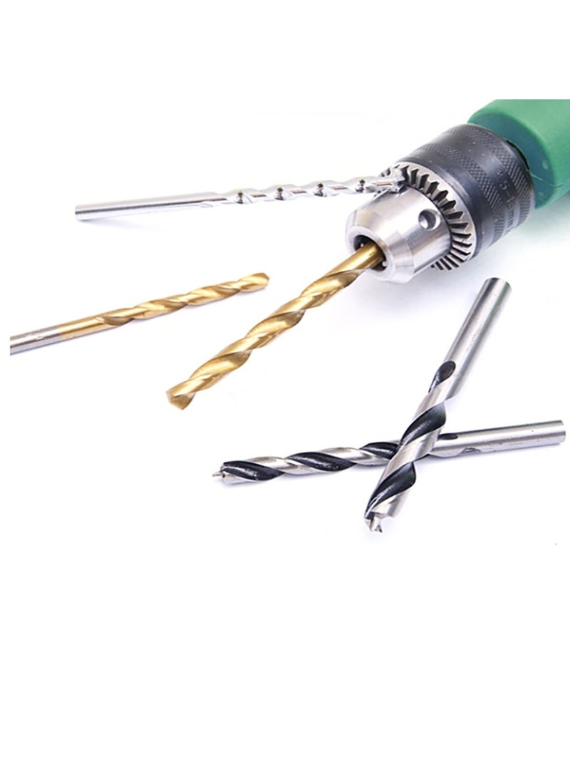 DEFAONS - 16 Pcs Drill Bit Set With Hss Twist Drill Masonry Drill Woodworking Drill Quality Plastic Box - Image 1