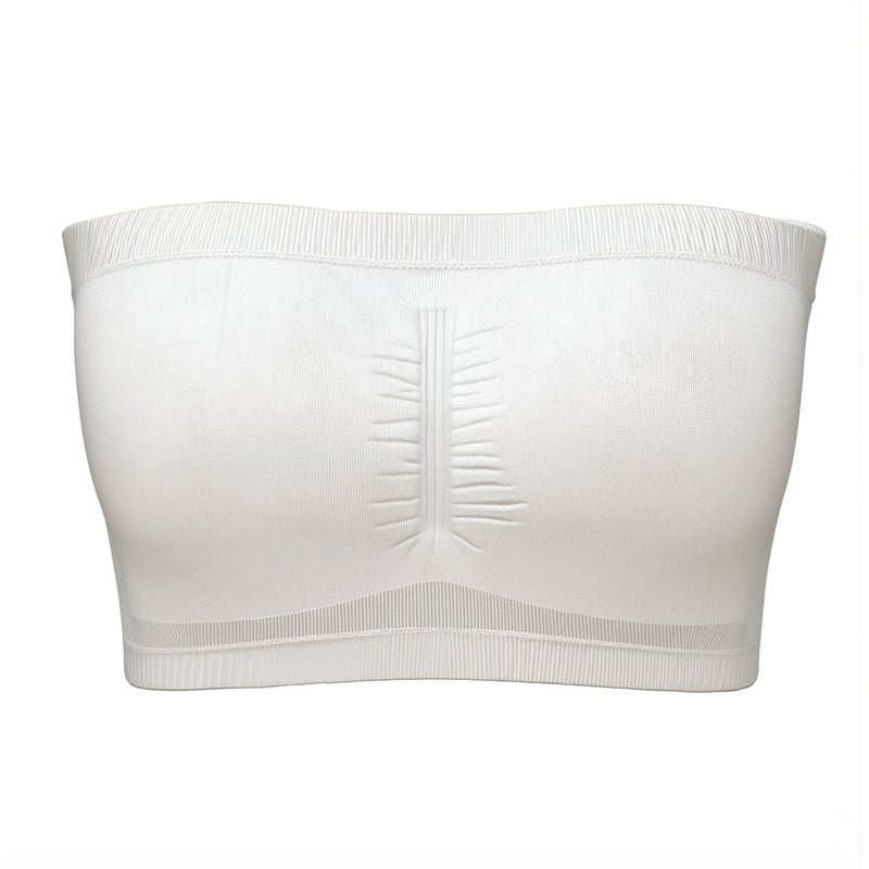 Strapless Bandeau Bra For Off Shoulder Dresses Party Prom Evening Tops White Size S Women - Image 4