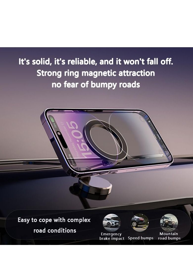 Magnetic Car Phone Holder, Air Vent Magnetic Charger Car Mount,  Adjustable Phone Mount for Car, Suitable for iPhone 14/13/12 Pro Max Plus Mini MagSafe Case (Grey) - Image 4