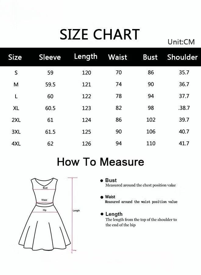 Women's Elegant Chiffon Dress, Ink Painting Texture Big Hemline Long Dresses, Daily Commuting Slim Youthful Long Sleeve Dress, Ladies Tighten Waist Spring Summer Dress - Image 2