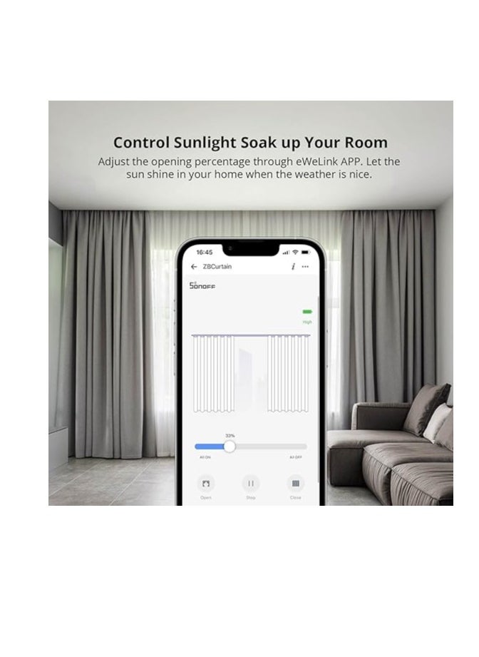 SONOFF - "SONOFF Zigbee Smart Curtain Motor with App and Voice Control, Compatible with Alexa and Google Home" - Image 1
