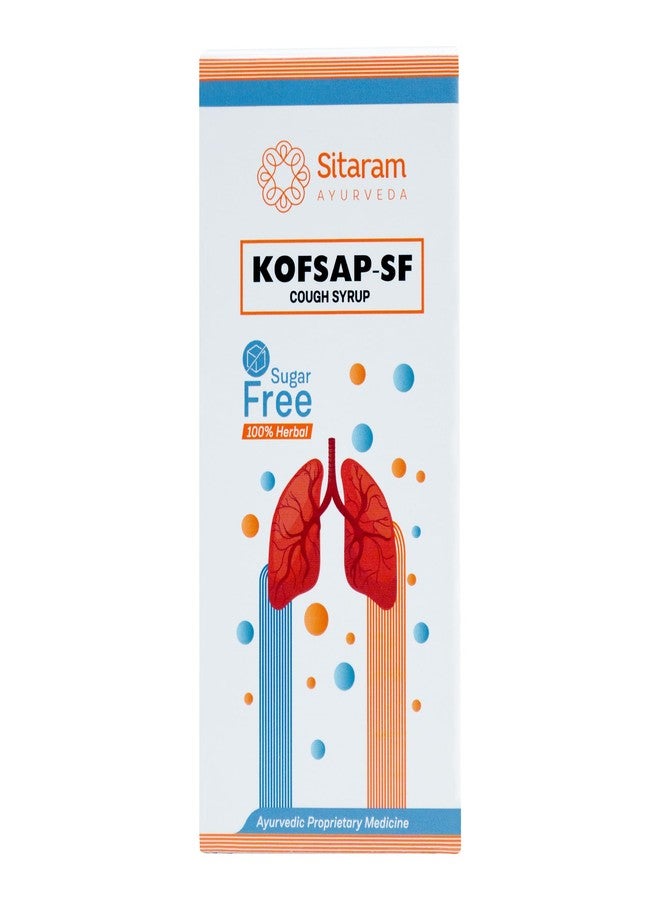 Sitaram Ayurveda Kofsap‑SF Cough Syrup | Sugar‑Free Ayurvedic Cough & Respiratory Relief | Non‑Drowsy |100 ml - Image 1