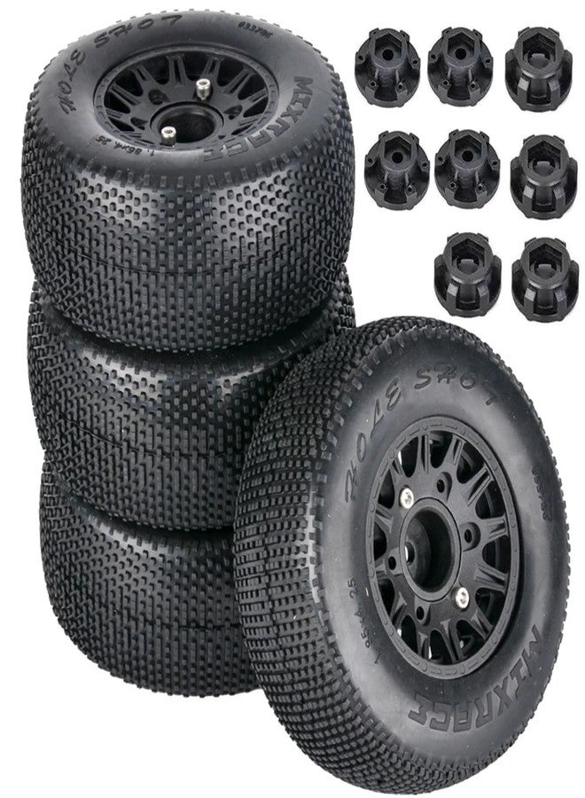 RCJTCQX 12mm/14mm Hex RC Tires and Wheels for 1/10 Slash 4X4 / Senton - Image 1