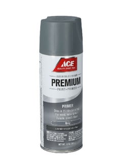 ACE Premium Paint Plus Primer Superb Coverage Smooth Enamel Primer Spray Paint Grey 12 oz 17031  - Image 3