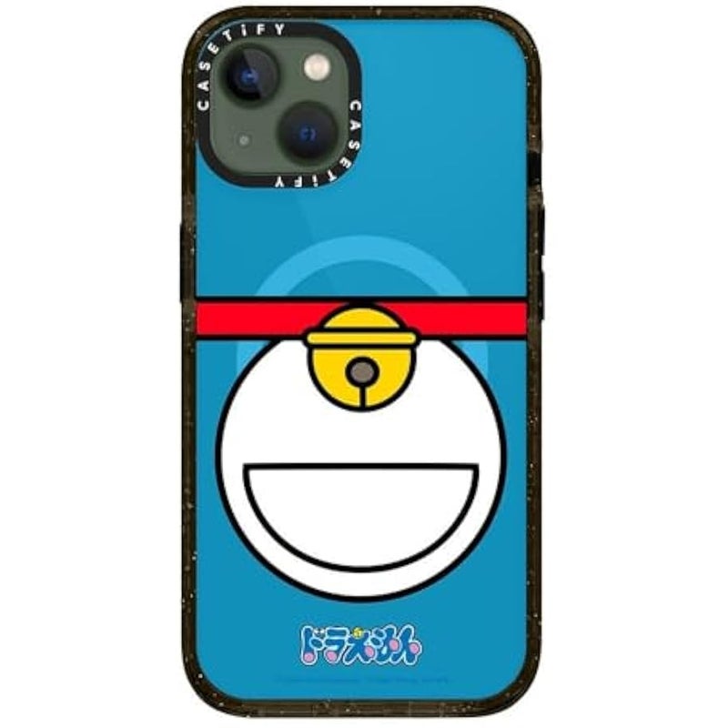Casetify Impact iPhone 13 【Doraemon Co-Lab / 8.2ft Drop Protection/Compatible with Magsafe】 - Doraemon Bell - Clear Black - Image 3