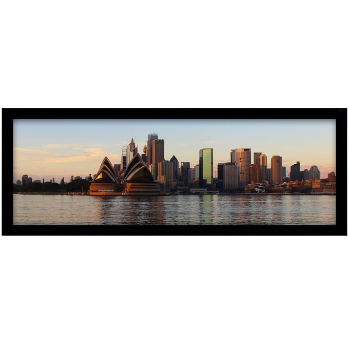 8X24 PICTURE FRAME BLACK PHOTO FRAME FOR WALL MOUNTING DISPLAY HORIZONTALLY OR VERTICALLY HANGING 1 PACK