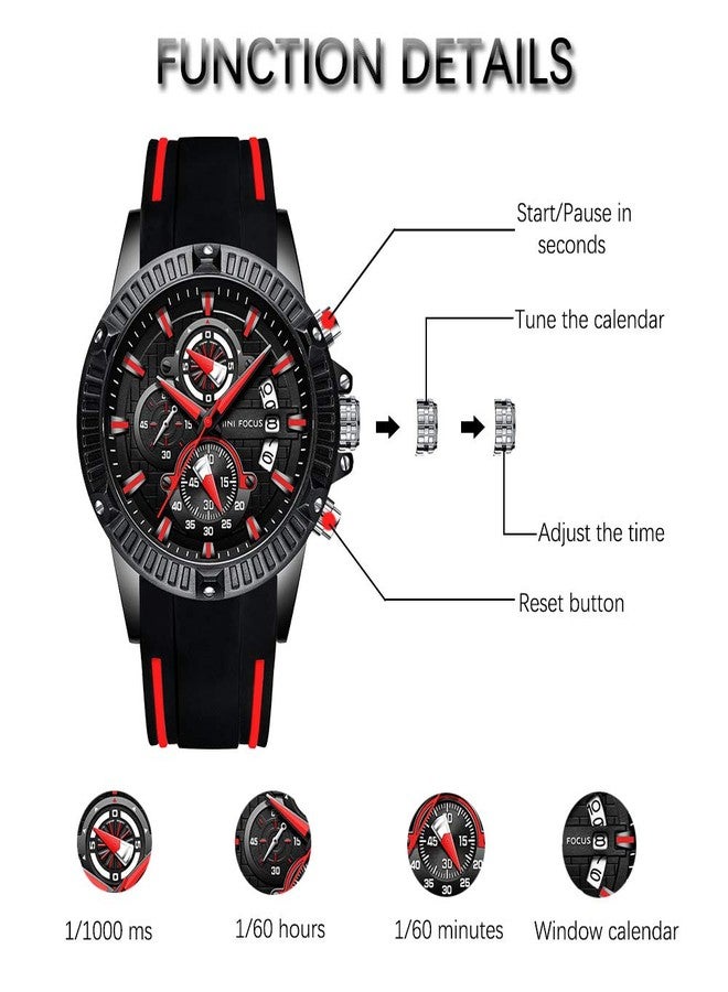 MF MINI FOCUS Sport Watch MF0244-RED, H-black Red, 6.5 UK, fashion watches - Image 5