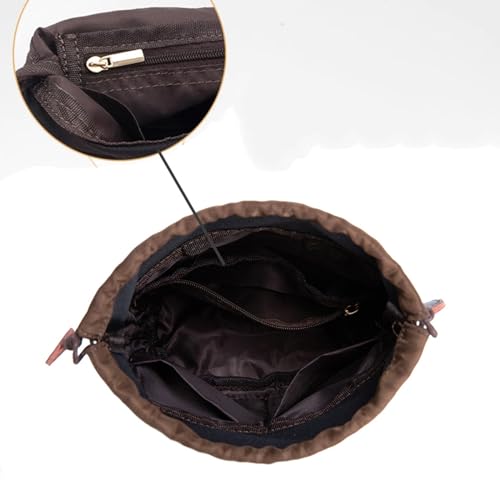 YOGOTEU Purse Organizer Insert for Bucket Bag, Drawstring Designed, Nylon Inner Bag - Image 3