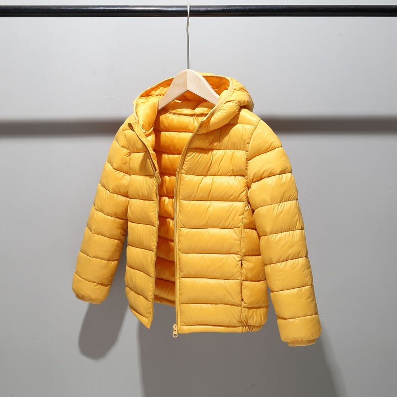Lightweight Kids Winter Cotton Jacket Yellow 