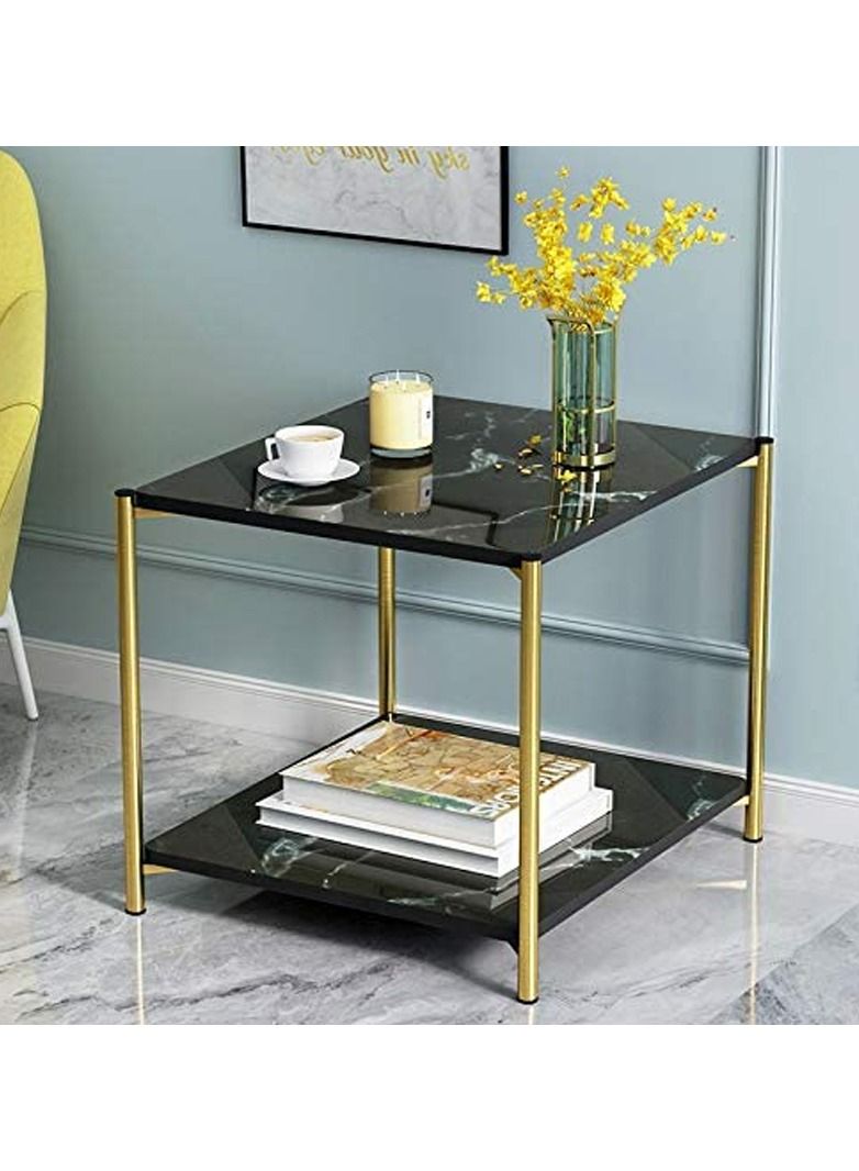 Metal bedside coffee table end side table desk nordic marble glass home sofa tables light luxury living room side table - Image 2
