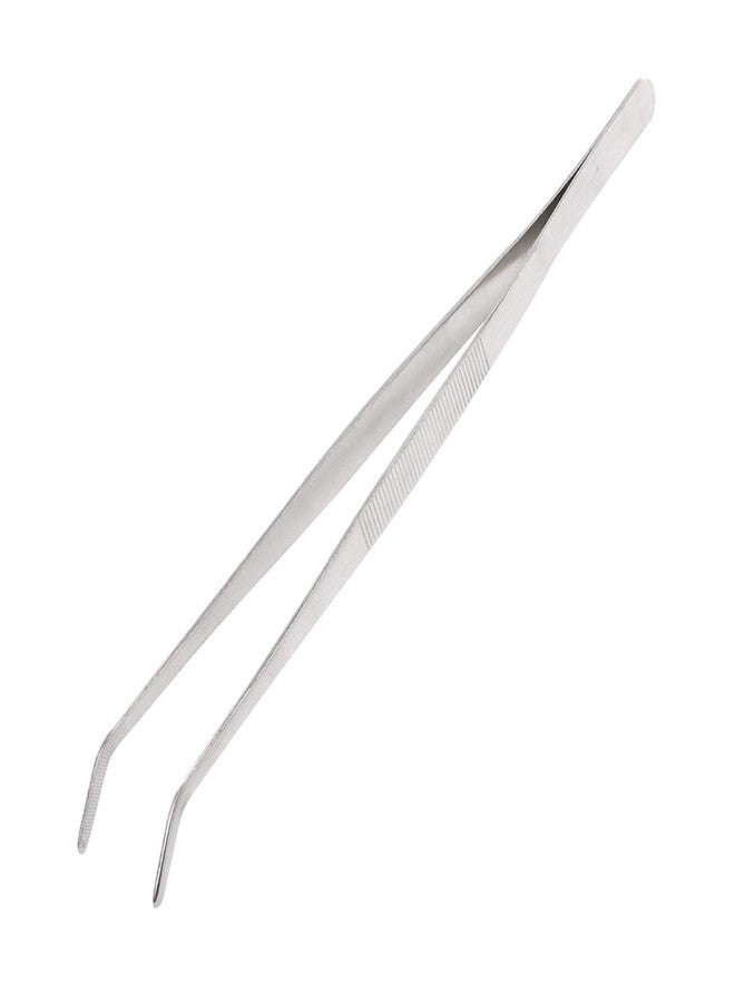 COMFECTO 12 Inch Kitchen Long Tweezers Tongs, Cooking Tweezers Stainless Steel, Ideal for Meat Pasta Plating Pinching Delicate Small Pieces of Food - Image 1