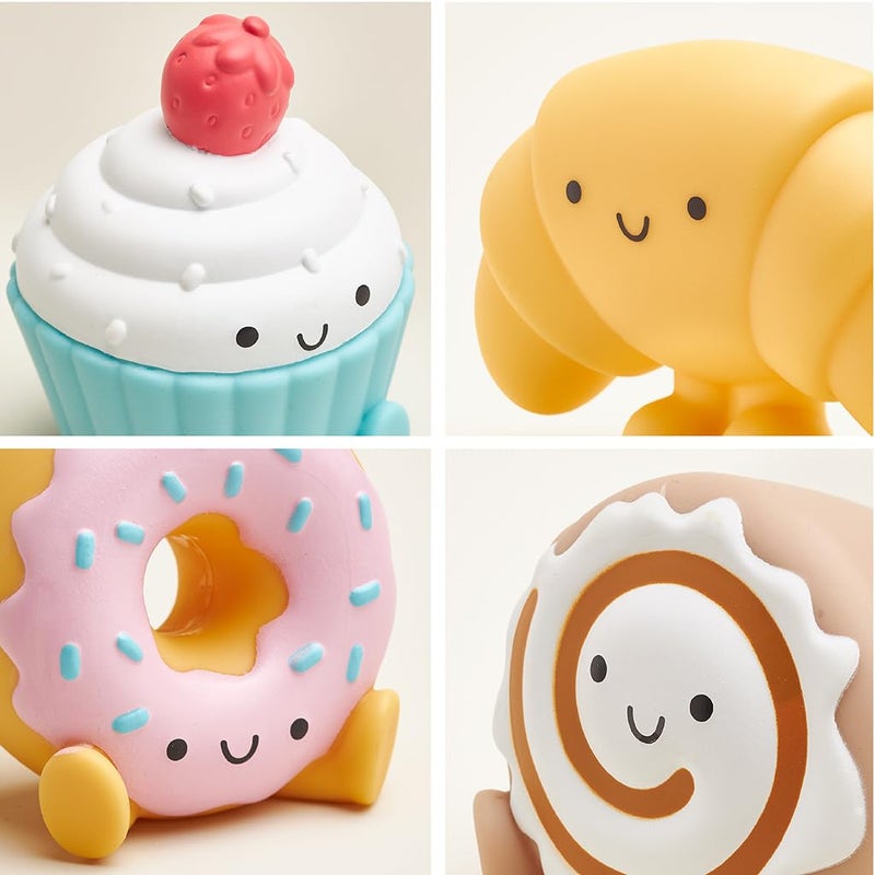 Itzy Ritzy Put & Take Activity Toy â€“ Spill & Fill Includes 4 Squeezable Pieces for Infants & Toddlers â€“ Great for Sorting, Imaginative Play & Sensory Engagement (Bakery) - Image 5