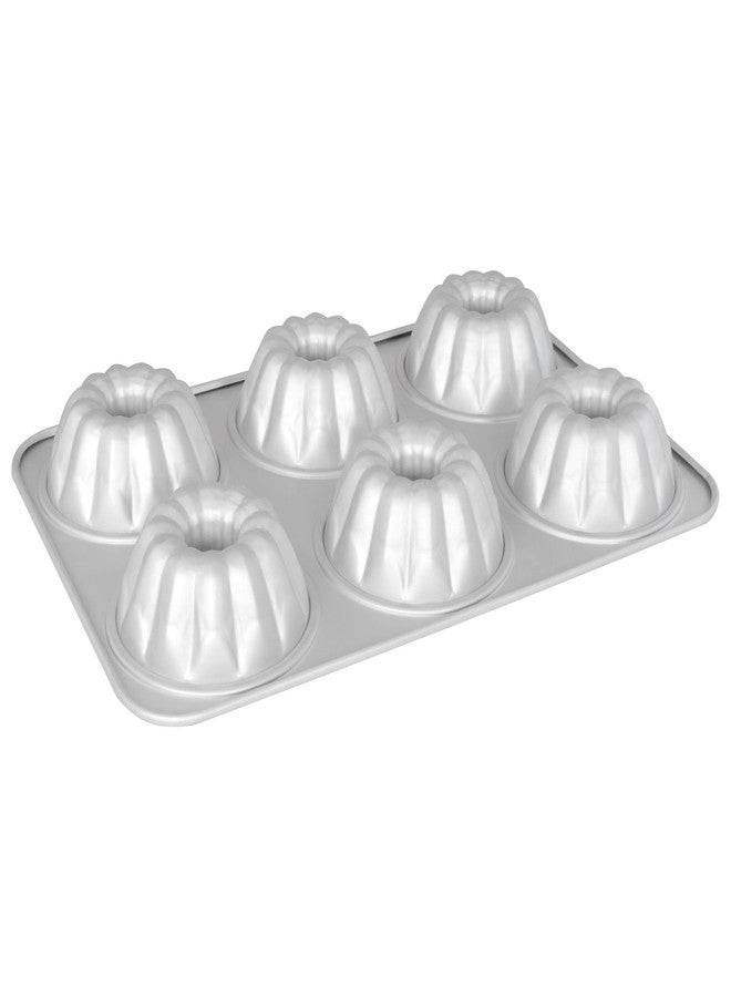 Fat Daddio's Anodized Aluminum Fluted Mini Cake Pan, 14.75 x 9.75 Inch - Image 1