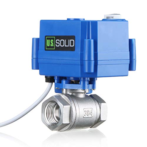 U.S. Solid US Solid Motorized Ball Valve 12 NSF Certified 304SS Ball Valve with Manual Function Full Port 924V ACDC and 2 Wire Auto Return Setup - Image 3