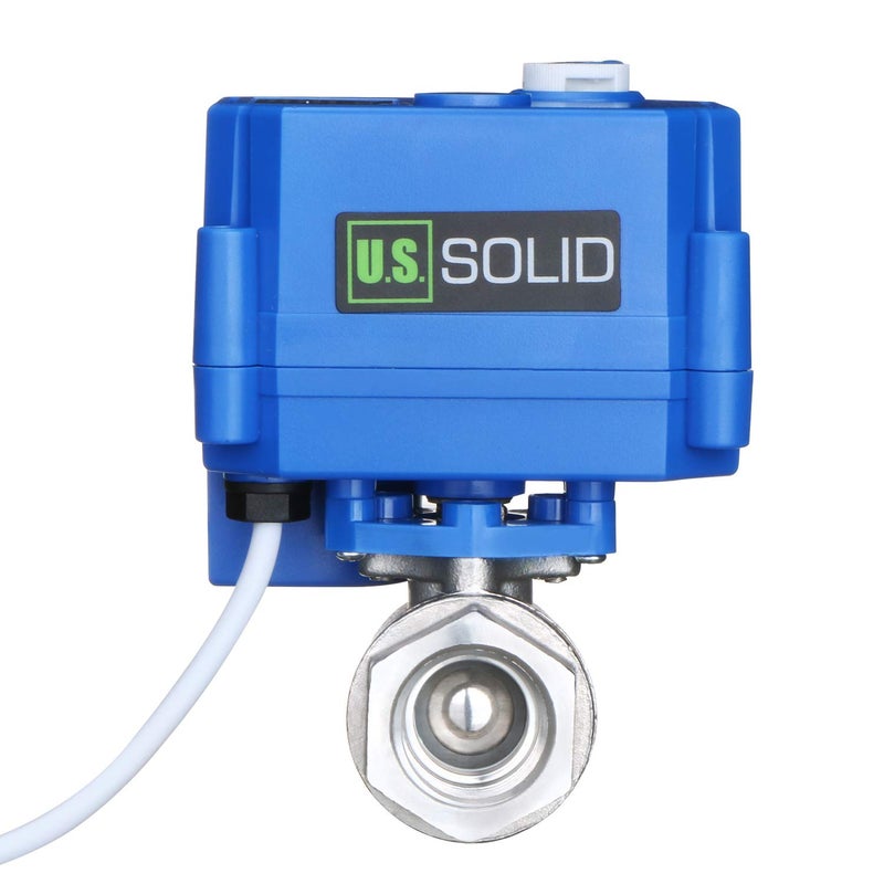 U.S. Solid US Solid Motorized Ball Valve 12 NSF Certified 304SS Ball Valve with Manual Function Full Port 924V ACDC and 2 Wire Auto Return Setup - Image 2