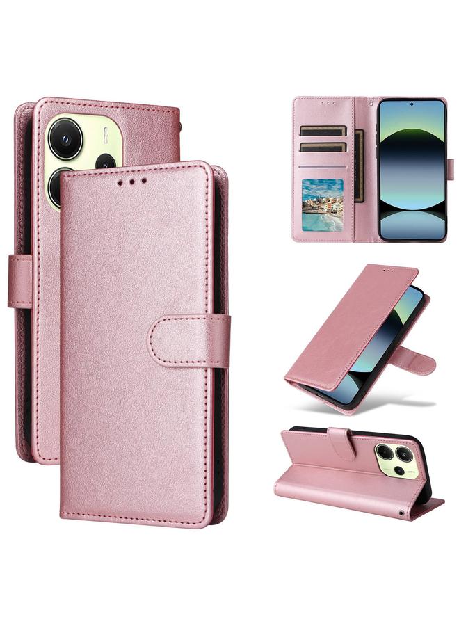 إيروريكس جراب لهاتف Redmi Note 14 4G مقاس 164.84 مم، جراب هاتف جلدي متعدد الوظائف بثلاث فتحات للبطاقات - Image 1