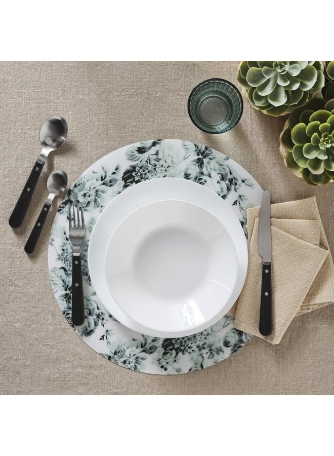 OFTAST 6-Piece Porcelain Dinner Deep Plate 20Cm Dishwasher And Microwave Safe. White. - Image 5