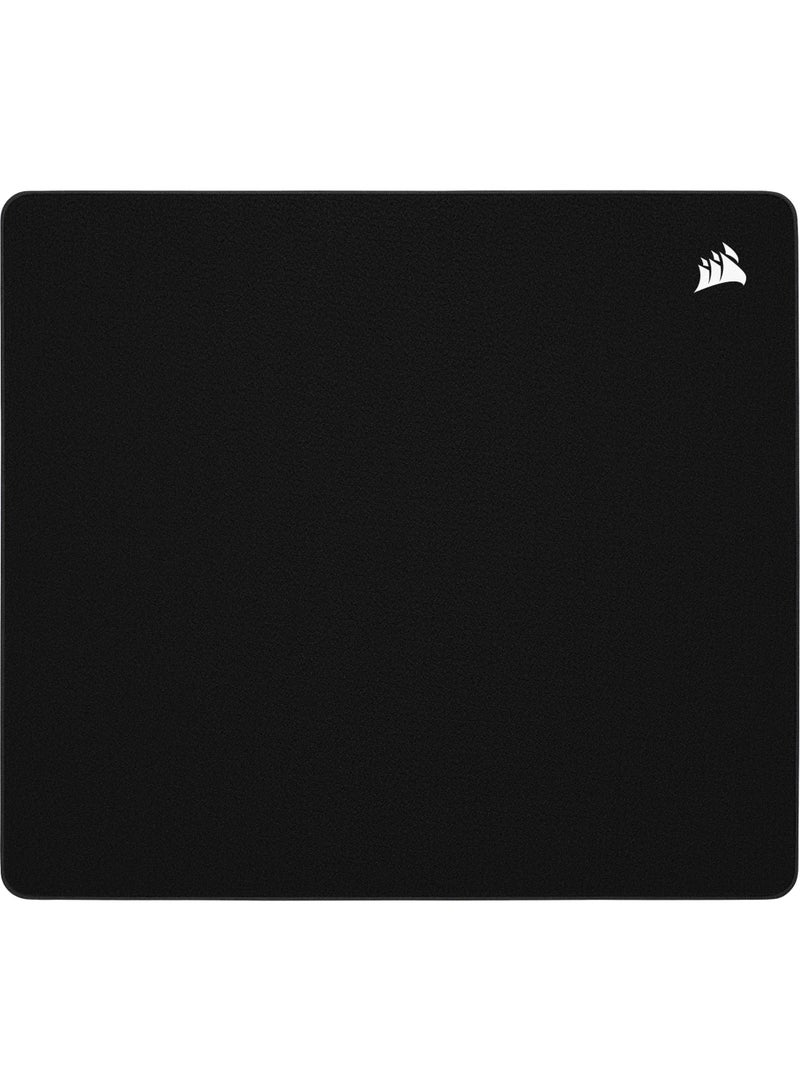 Corsair MM500 v2 Large Hybrid Fabric Mouse Mat for Games - 45cm x 40cm - Leak-proof Coating - Anti-Fray Stitched Edges - Non-Slip Rubber Foot - Black