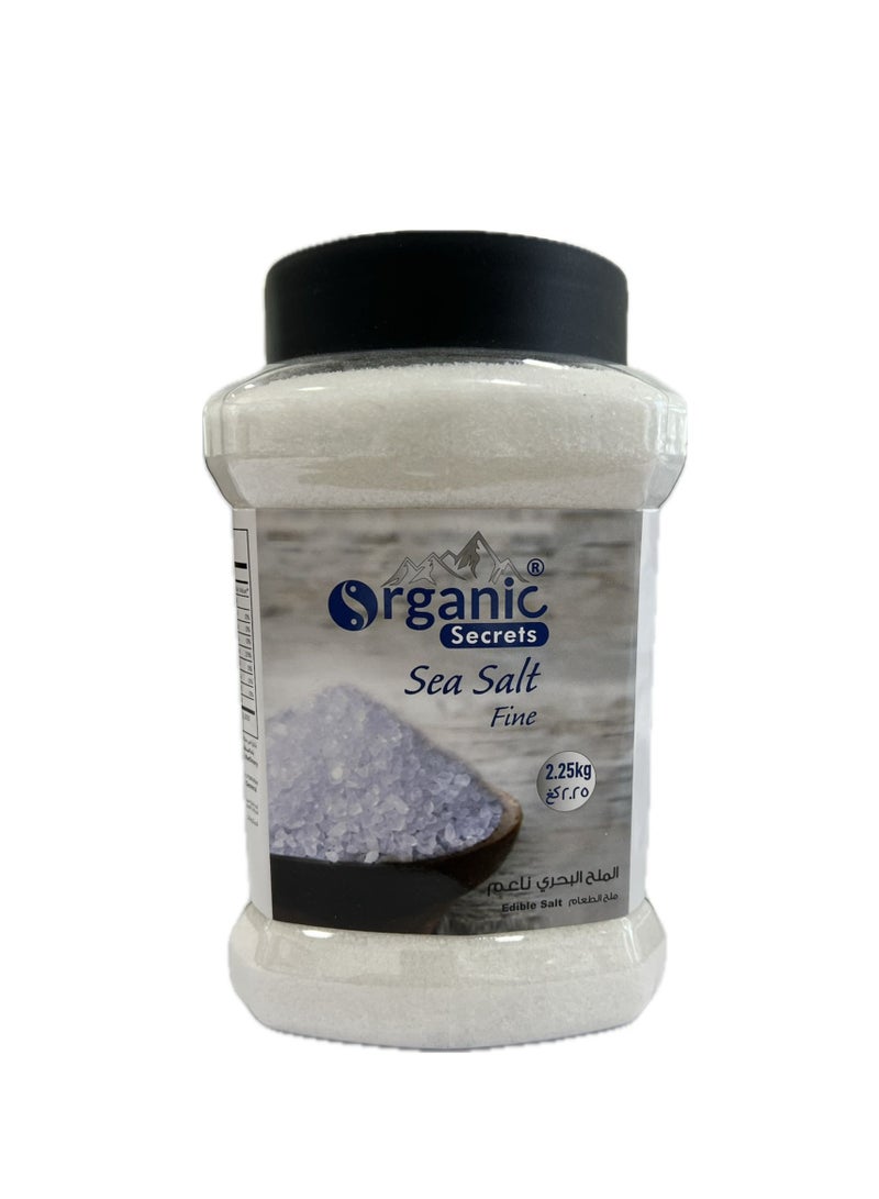 Organic Secrets Sea Salt Fine by Organic Secrets - 2.25KG Jar - Image 1