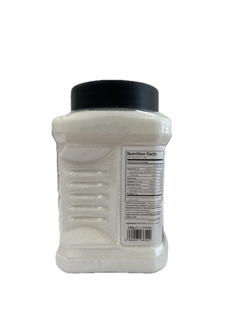 Organic Secrets Sea Salt Fine by Organic Secrets - 2.25KG Jar - Image 3