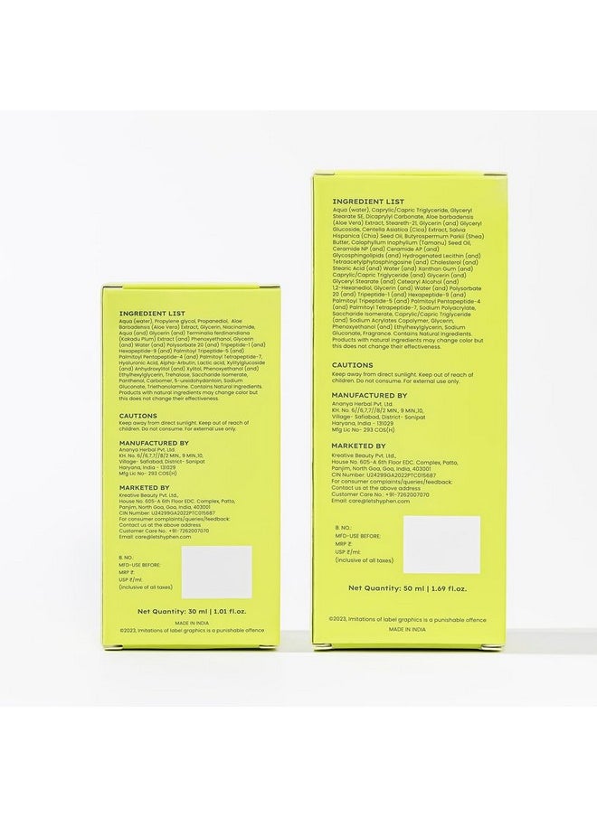 HYPHEN - Daily Nightcare Routine For Normal & Dry Skin With Face Serum & Barrier Care Cream Glow & Moisturize Skincare Essentials Rich In Ceramides Niacinamide & Hyaluronic Acid Value Pack Of 2 - Image 1