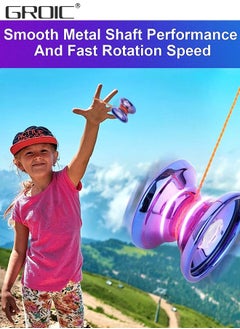 GROIC YOYO Responsive,Professional Metal Yoyo, Premium Plastic Yoyo,Yoyo with Bearing for Advanced Yoyo Players + Glove  - Image 5