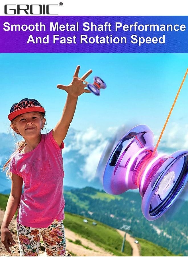 GROIC YOYO Responsive,Professional Metal Yoyo, Premium Plastic Yoyo,Yoyo with Bearing for Advanced Yoyo Players + Glove  - Image 5