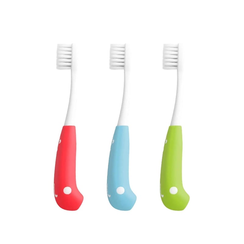 PRICHI Oral Cavity Cleaner Children Manual Super Soft Toothbrush, Baby Toothbrush I Supersoft Bristles & Section Cup Base Tooth Brush For Kids/Babies/Toddlers Pack-4 - Image 2