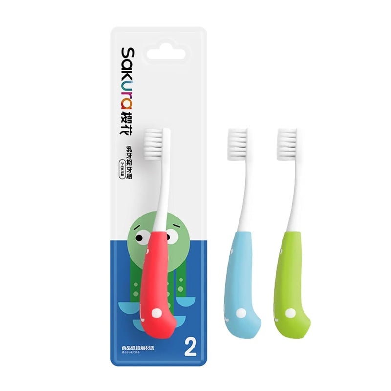 PRICHI Oral Cavity Cleaner Children Manual Super Soft Toothbrush, Baby Toothbrush I Supersoft Bristles & Section Cup Base Tooth Brush For Kids/Babies/Toddlers Pack-4 - Image 4