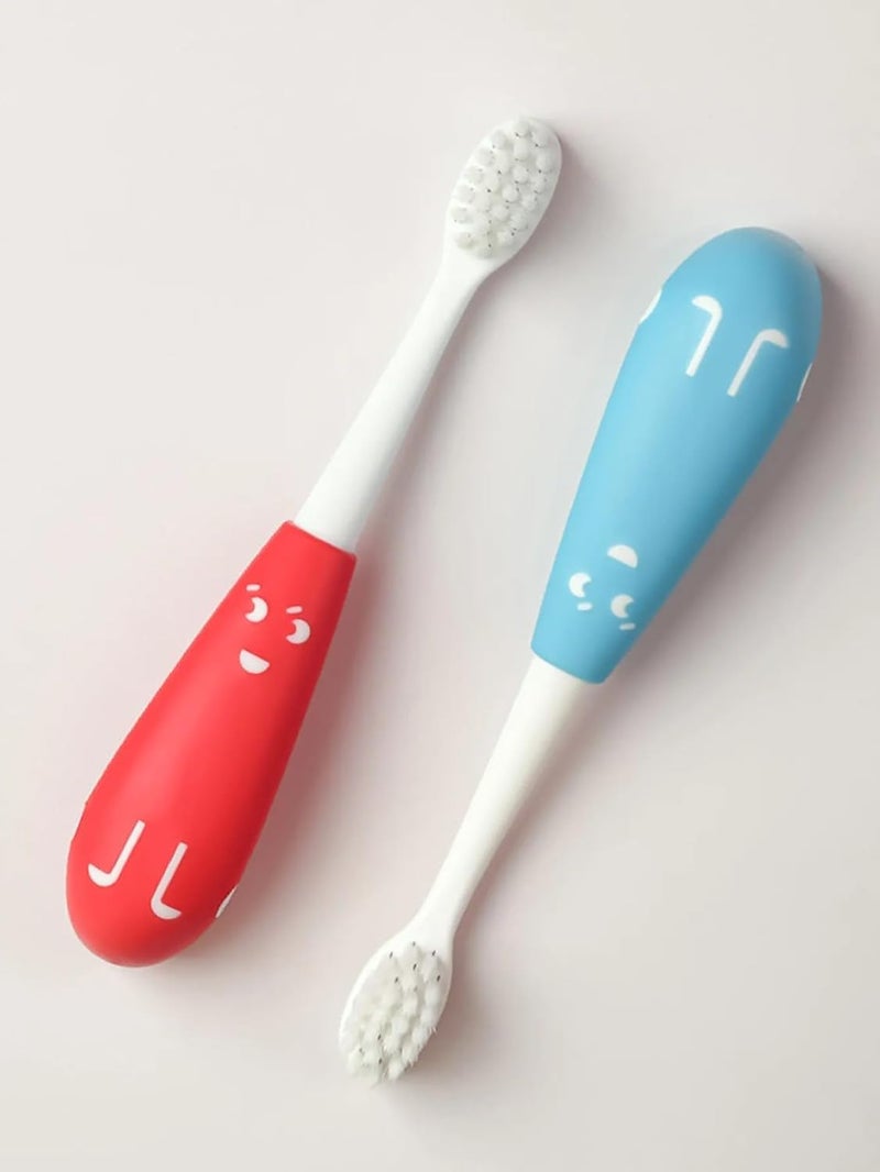 PRICHI Oral Cavity Cleaner Children Manual Super Soft Toothbrush, Baby Toothbrush I Supersoft Bristles & Section Cup Base Tooth Brush For Kids/Babies/Toddlers Pack-4 - Image 1