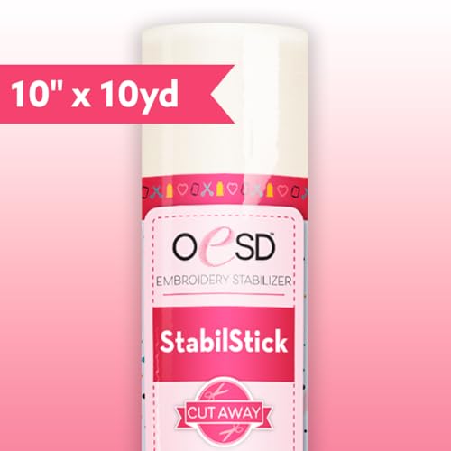 OESD StabilStick Cut Away Embroidery Stabilizer 10" x 10 Yd Roll - Image 2