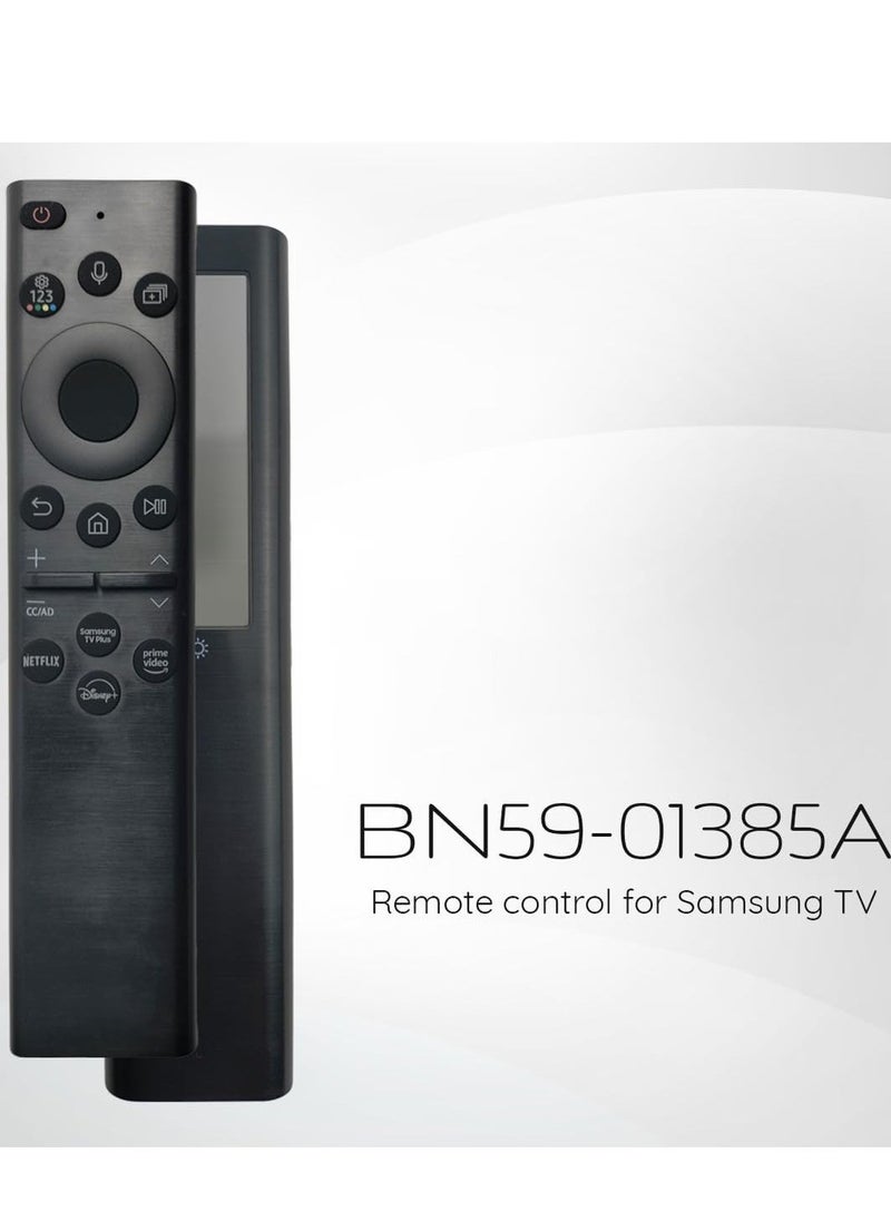 BURAQ - Original OEM BN59-01385A 2021 Solar Voice Remote Control for Samsung Smart TVs – Compatible with Neo QLED, The Frame, and Crystal UHD Series - Image 1