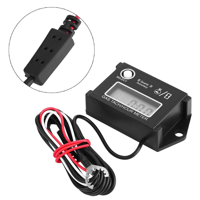 كلاراكو LCD رقمي مقياس السرعة Tach / ساعة مقياس RPM اختبار لدراجة نارية محرك السكتة الدماغية 2/4 - Image 4