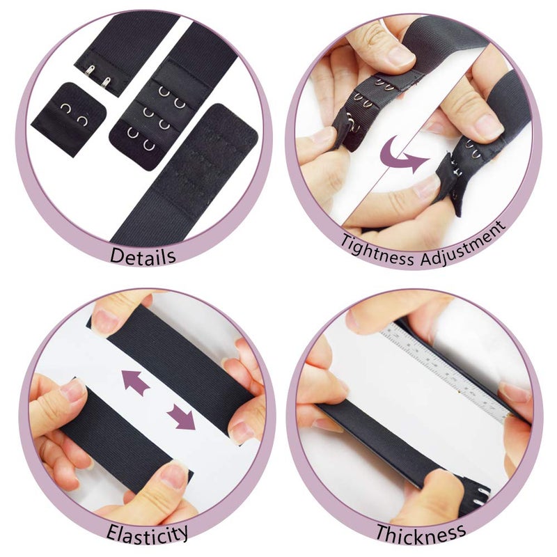 Dreamlover أشرطة مرنة من دريم لافر لتأمين الشعر المستعار، حزام شعر مستعار قابل للتعديل، حزام شعر مستعار مع خطافات للخياطة، 4 مجموعات - Image 5